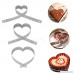 Multi-Function DIY Chocolates Mousse Cake Mold Stainless Steel Baking Pan Adjustable Heart Shape - B07GF5BSWJ